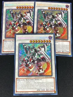 YUGIOH BORRELOAD SAVAGE DRAGON RA01-EN033 1ST SECRET X3 (NM) - Image 1