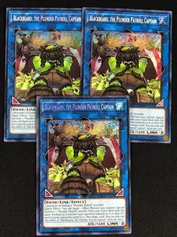 YUGIOH BLACKBEARD THE PLUNDER PATROLL CAPTAIN BLCR-EN094 1ST SECRET - Image 1