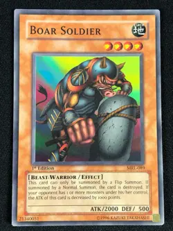 YUGIOH BOAR SOLDIER MRL-089 1ST NA PRINT (NM) - Image 1