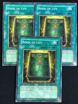 YUGIOH BOOK OF LIFE SD2-EN021 1ST COMMON X3 (NM) - Image 1
