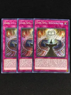YUGIOH DARK SPELL REGENERATION BLAR-EN001 1ST SECRET X3 - Image 1