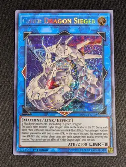 YUGIOH CYBER DRAGON SIEGER MP19-EN108 1ST SECRET NM - Image 1