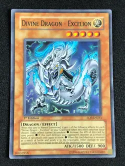 YUGIOH DIVINE DRAGON EXCELION SOI-EN033 1ST SUPER NM - Image 1