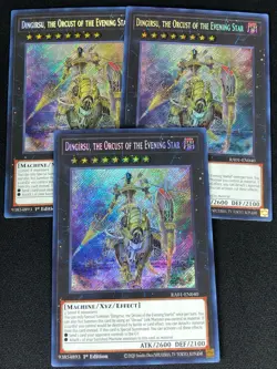 YUGIOH DINGIRSU THE ORCUST OF THE EVENING STAR RA01-EN040 1ST SECRET X3 (NM) - Image 1