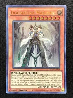 YUGIOH DOGMATIKA MAXIMUS MP21-EN105 1ST ULTRA RARE! (NM) - Image 1