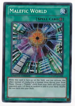 YU-GI-OH! MALEFIC WORLD YMP1-EN008 LIMITED EDITION SECRET RARE TCG - Image 1