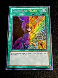 🔥 YUGIOH • CHANGE OF HEART • SECRET RARE • LCYW-EN124 • UNLIMITED • NM 🔥 - Image 2