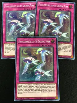 YUGIOH FLOOWANDEREEZE AND THE DREAMING TOWN BODE-EN074 1ST SUPER X3(NM) - Image 1