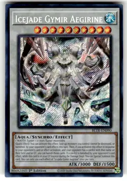 x1 Icejade Gymir Aegirine - BLTR-EN090 - Secret Rare - 1st Edition Yu-Gi-Oh! NM - Image 1