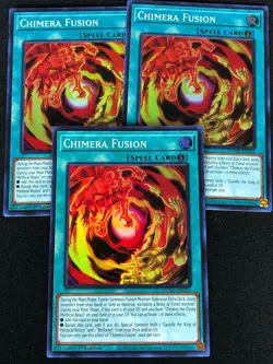 YUGIOH CHIMERA FUSION DUNE-EN052 1ST SUPER X3 (NM) - Image 1