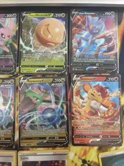 Pokemon Lot Modern Rare and V Cards, Dragonite VStar, Holo Leon, Bede, & Energy - Image 4