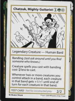 Chatzuk, Mighty Guitarist S Mystery Booster 2 Playtest Cards 129/216 LP - Image 1