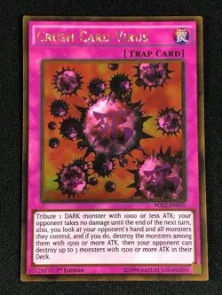 YUGIOH CRUSH CARD VIRUS PGL2-EN070 1ST GOLD - Image 1