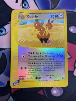 Pokemon TCG Card - Dodrio 46/147 Aquapolis Reverse Holo Uncommon Hp/dmg - Image 1