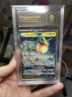 2018 Rayquaza Japanese GX 138/185 Ultra Shiny! Pokemon Card TCG 9 Mint! CCG! - Image 4