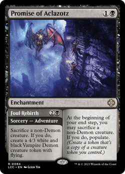 Promise of Aclazotz // Foul Rebirth #84 | NM | LCC Magic MTG - Image 1