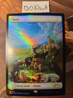 Plains *FOIL* Secret Lair Raining Cats and Dogs MTG NM 1513 - Image 1
