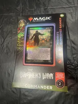 The Brothers' War Commander Deck Mishra's Burnished Banner MTG Brand New Sealed - Image 1