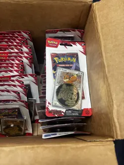 Lot of 46 Pokemon TCG Destined Rivals Checklane Blister Pack Eevee Promo - Image 1