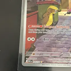 Gumshoos 153/132 Full Art Holo Illustration Rare Mega Evolution Pokemon 2025 NM+ - Image 5