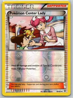 Pokemon Center Lady 93/106 Reverse Holo XY - Flashfire NM - Image 1