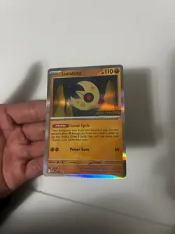 Pokemon Lunatone Mega Evolution Stamped Promo - Image 2