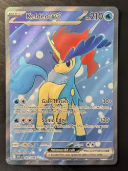 Keldeo ex 159/086 - Full Art Secret Ultra Rare - White Flare Pokemon TCG NM - Image 1