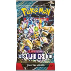 Pokemon TCG S&V Stellar Crown Sleeved Booster Pack x3 - Sealed - Image 2