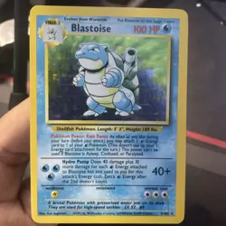 Pokemon TCG Blastoise Base Set 2/102 Holo Unlimited Holo Rare near mint - Image 3