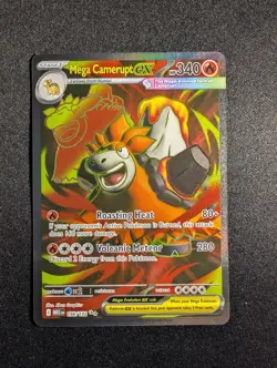 Pokemon Mega Camerupt ex 156/132 Ultra Rare Mega Evolutions NM - Image 1