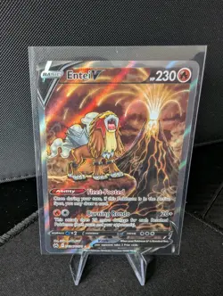 Pokemon TCG Entei V Gg36/Gg70 Crown Zenith: Galarian Gallery Holo - Image 1