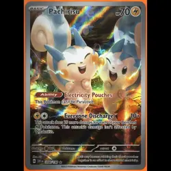 TAG 9.0 MINT Pachirisu 2023 Pokemon Pokemon Scarlet & Violet #208 - Image 3