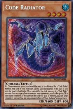 Code Radiator - FIGA-EN039 - Secret Rare 1st Edition Yugioh - Image 1