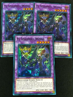 YUGIOH EL SHADDOLL WINDA SDSH-EN047 1ST SUPER X3 (NM) - Image 1