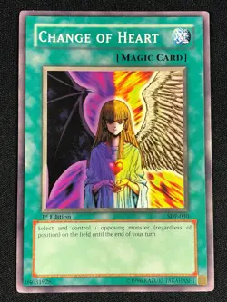 YUGIOH CHANGE OF HEART SDP-030 1ST COMMON (NM) - Image 1