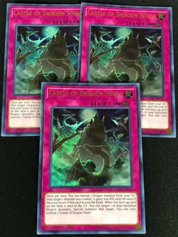 YUGIOH CASTLE OF DRAGON SOULS LCKC-EN051 1ST ULTRA X3 (NM) - Image 1