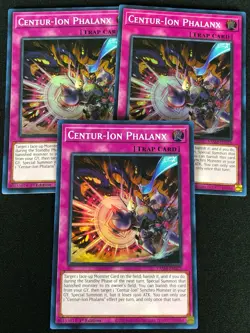 YUGIOH CENTUR-ION PHALANX VASM-EN023 1ST SUPER X3 (NM) - Image 1