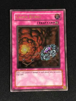 YUGIOH CHAIN BURST RDS-EN056 1ST ULTIMATE PLAYED/EDGE WEAR - Image 1