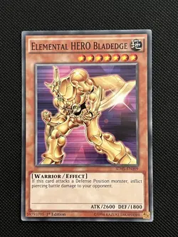 Yugioh - Elemental Hero Bladedge - SDHS-EN009 - 1st Edition - Common - NM - Image 2
