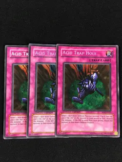 YUGIOH ACID TRAP HOLE SOI-ENSE1 SECRET PLAY/EDGEWARE X3 - Image 1