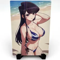 Komi Can't Communicate Komi Shouko Sexy Anime Waifu Girl Goddess Story Art Card - Image 1