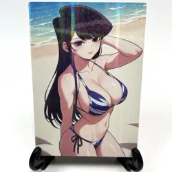 Komi Can't Communicate Komi Shouko Sexy Anime Waifu Girl Goddess Story Art Card - Image 2