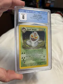 CGC 8 Dark Arbok 2000 Team Rocket 2/82 Holo Pokemon Card - Image 1