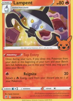 Lampent 032/192 - Uncommon - Trick or Trade 2022 Pokemon Card - Image 1