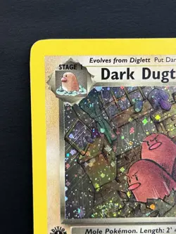 Dark Dugtrio 6/82 Holo Rare Team Rocket 1st Edition Pokemon Card Near Mint - Image 2