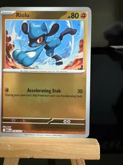 RIOLU - 76/132 Mega Evolution Set NM - Reverse Holo Common - Pokemon TCG Card - Image 3