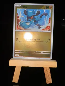 RIOLU - 76/132 Mega Evolution Set NM - Reverse Holo Common - Pokemon TCG Card - Image 4