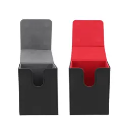 Card Deck Box PU Leather Multifunctional Portable Magnetic Closure Card Storage - Image 1