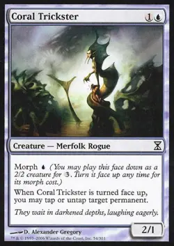 Coral Trickster -Foil Medium Play MTG Time Spiral - Image 1
