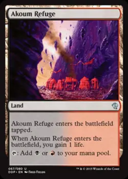 Akoum Refuge - Light Play MTG Duel Decks: Zendikar vs Eldrazi - Image 1